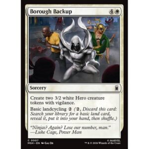 Marvel Super Heroes - 7 - Borough Backup - Common - W - Non-foil (Front)