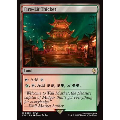 Final Fantasy Commander - 392 - Fire-Lit Thicket - Rare - C - Non-foil (Front)