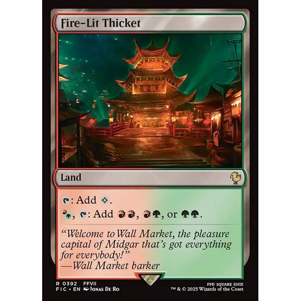 Final Fantasy Commander - 392 - Fire-Lit Thicket - Rare - C - Non-foil (Front)