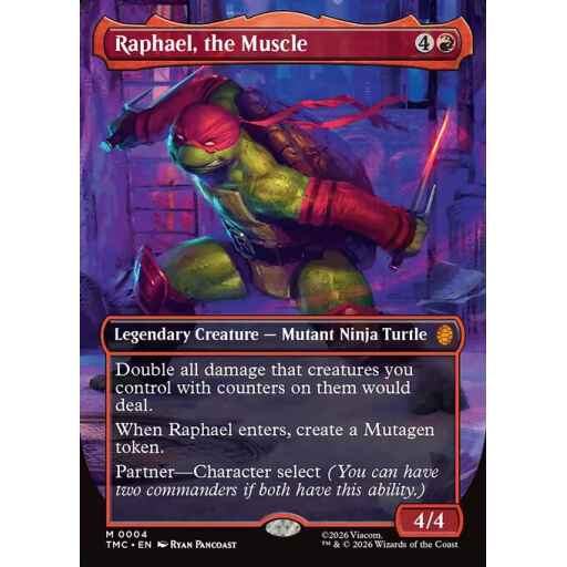 Teenage Mutant Ninja Turtles Eternal - 4 - Raphael, the Muscle - Mythic - R - Foil (Front)