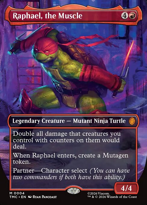 Teenage Mutant Ninja Turtles Eternal - 4 - Raphael, the Muscle - Mythic - R - Foil (Front)