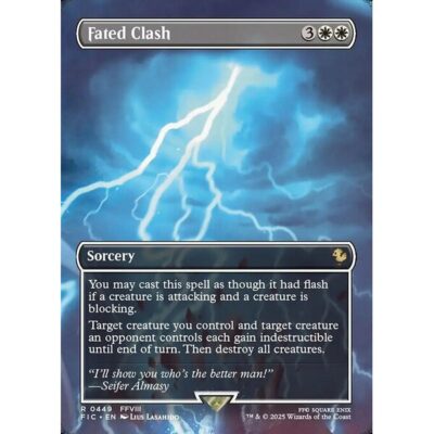 Final Fantasy Commander - 449 - Fated Clash - Rare - W - Foil (Front)