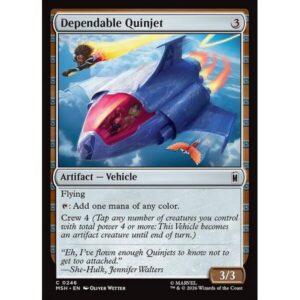Marvel Super Heroes - 246 - Dependable Quinjet - Common - C - Non-foil (Front)