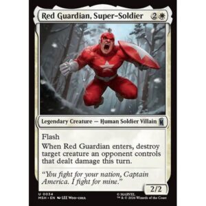 Marvel Super Heroes - 34 - Red Guardian, Super-Soldier - Uncommon - W - Non-foil (Front)