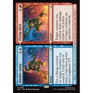 Teenage Mutant Ninja Turtles Eternal - 35 - Double Jump // Flying Kick - Rare - UR - Non-foil (Front)