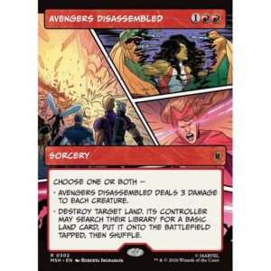 Marvel Super Heroes - 302 - Avengers Disassembled - Rare - R - Non-foil (Front)