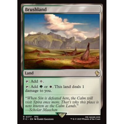Final Fantasy Commander - 377 - Brushland - Rare - C - Non-foil (Front)