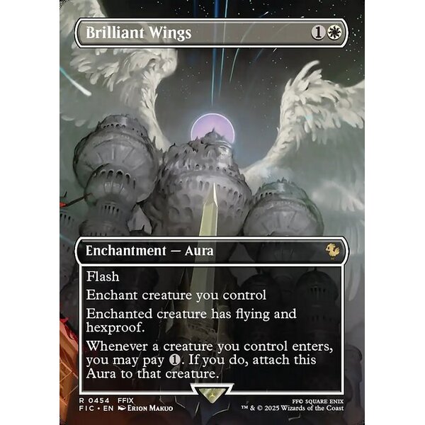 Final Fantasy Commander - 454 - Brilliant Wings - Rare - W - Foil (Front)