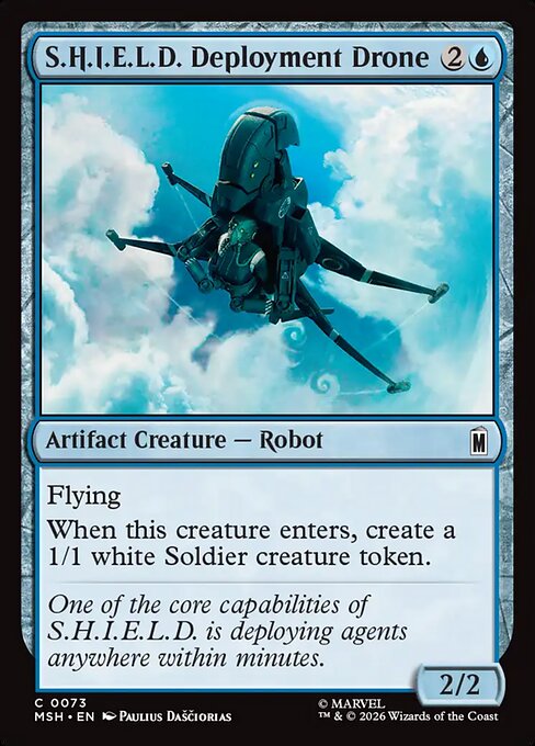 Marvel Super Heroes - 73 - S.H.I.E.L.D. Deployment Drone - Common - U - Foil (Front)