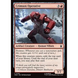 Marvel Super Heroes - 126 - Crimson Operative - Common - R - Non-foil (Front)