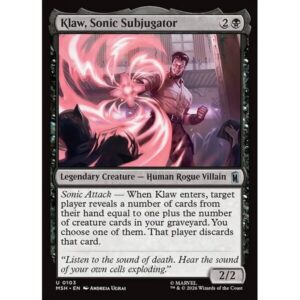 Marvel Super Heroes - 103 - Klaw, Sonic Subjugator - Uncommon - B - Non-foil (Front)