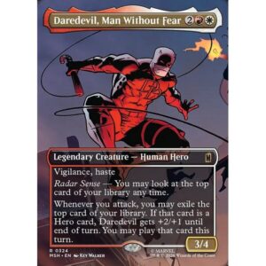 Marvel Super Heroes - 324 - Daredevil, Man Without Fear - Rare - WR - Foil (Front)