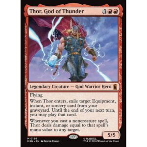 Marvel Super Heroes - 156 - Thor, God of Thunder - Mythic - R - Non-foil (Front)