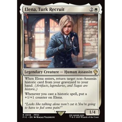 Final Fantasy Commander - 18 - Elena, Turk Recruit - Rare - W - Non-foil (Front)