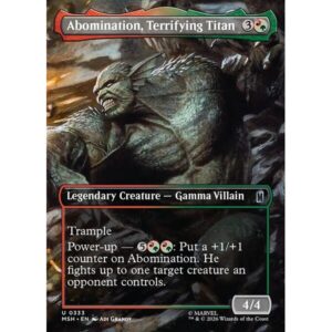 Marvel Super Heroes - 333 - Abomination, Terrifying Titan - Uncommon - RG - Non-foil (Front)