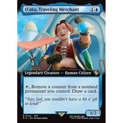 Final Fantasy Commander - 144 - O'aka, Traveling Merchant - Rare - U - Non-foil (Front)