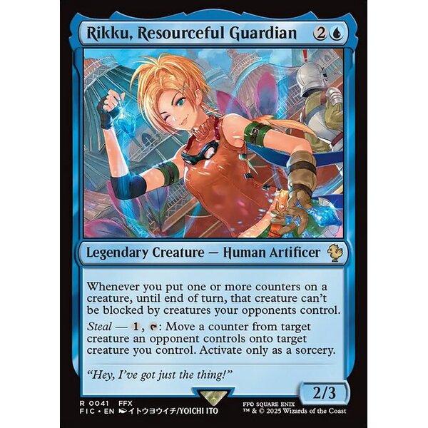 Final Fantasy Commander - 41 - Rikku, Resourceful Guardian - Rare - U - Non-foil (Front)