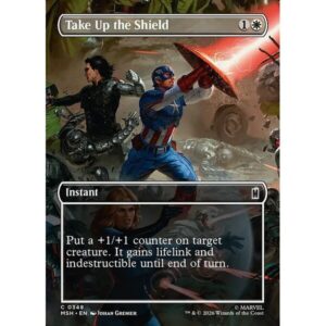Marvel Super Heroes - 348 - Take Up the Shield - Common - W - Non-foil (Front)