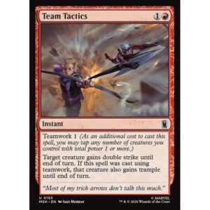 Marvel Super Heroes - 155 - Team Tactics - Uncommon - R - Non-foil (Front)