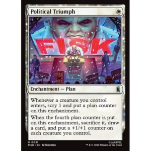 Marvel Super Heroes - 31 - Political Triumph - Uncommon - W - Non-foil (Front)