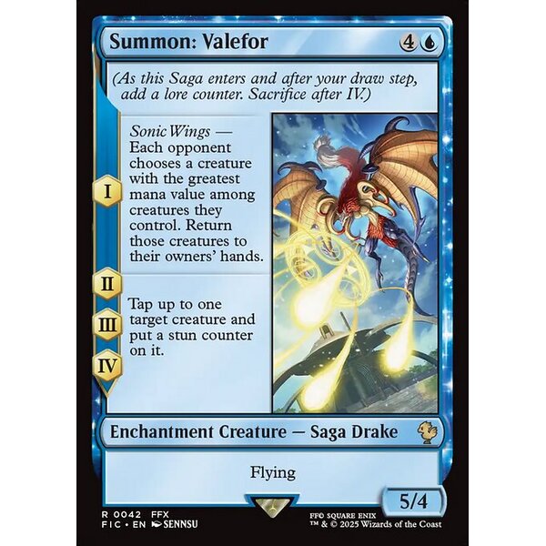 Final Fantasy Commander - 42 - Summon: Valefor - Rare - U - Non-foil (Front)