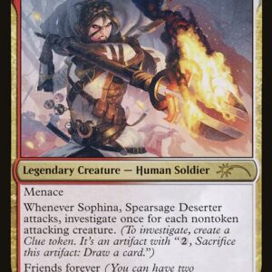 Universes Within - 7 - Sophina, Spearsage Deserter - Rare - WR - Non-foil (Front)