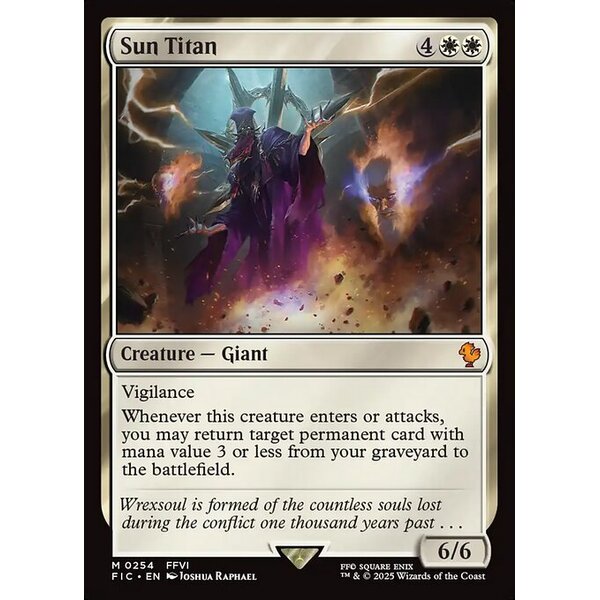 Final Fantasy Commander - 254 - Sun Titan - Mythic - W - Non-foil (Front)