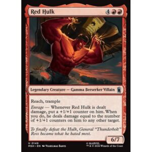Marvel Super Heroes - 149 - Red Hulk - Uncommon - R - Non-foil (Front)