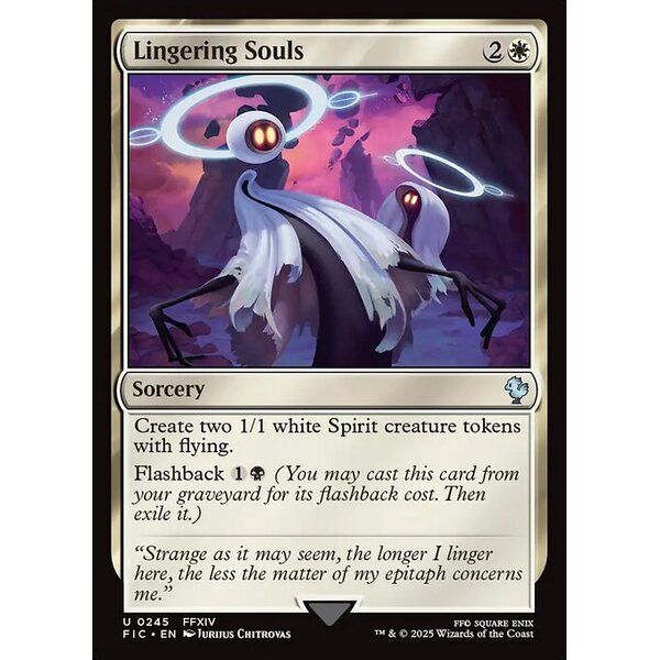 Final Fantasy Commander - 245 - Lingering Souls - Uncommon - W - Non-foil (Front)