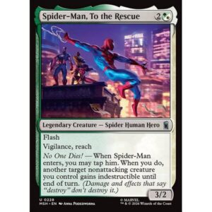 Marvel Super Heroes - 228 - Spider-Man, To the Rescue - Uncommon - WG - Foil (Front)