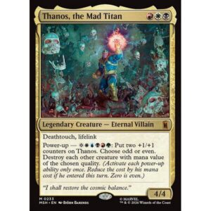 Marvel Super Heroes - 233 - Thanos, the Mad Titan - Mythic - Multi - Non-foil (Front)