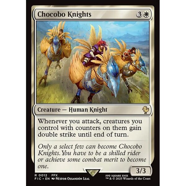 Final Fantasy Commander - 12 - Chocobo Knights - Rare - W - Non-foil (Front)