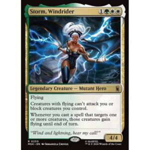 Marvel Super Heroes - 230 - Storm, Windrider - Rare - WG - Foil (Front)