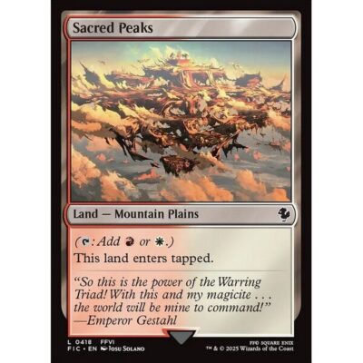 Final Fantasy Commander - 418 - Sacred Peaks - Common - C - Non-foil (Front)