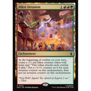 Marvel Super Heroes - 200 - Alien Invasion - Rare - RG - Non-foil (Front)