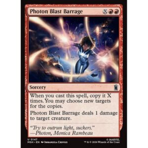 Marvel Super Heroes - 147 - Photon Blast Barrage - Uncommon - R - Non-foil (Front)