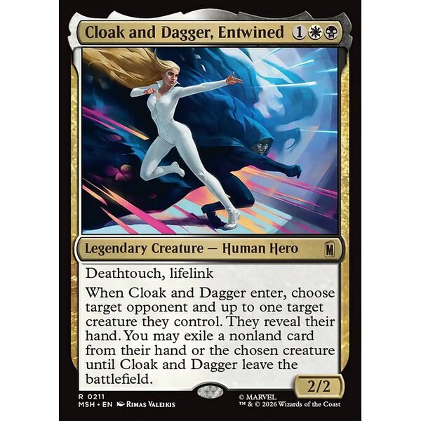 Marvel Super Heroes - 211 - Cloak and Dagger, Entwined - Rare - WB - Non-foil (Front)