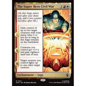Marvel Super Heroes - 231 - The Super Hero Civil War - Rare - WR - Foil (Front)