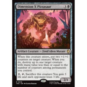 Teenage Mutant Ninja Turtles Eternal - 16 - Dimension X Pizzasaur - Rare - B - Non-foil (Front)