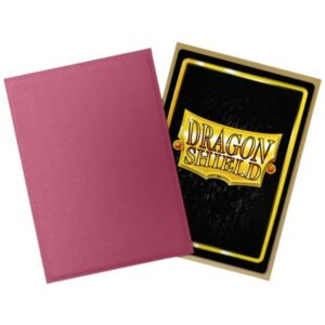 Alternative view of Dragon Shield Standard Matte Dual Sleeves - Pomegranate & Gold