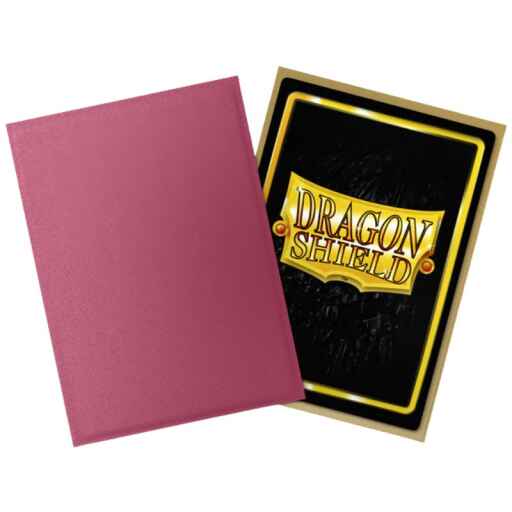 Alternative view of Dragon Shield Standard Matte Dual Sleeves - Pomegranate & Gold