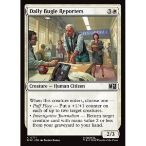 Marvel Super Heroes Commander - 771 - Daily Bugle Reporters - Common - W - Non-foil (Front)