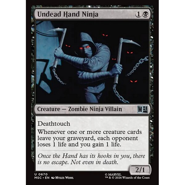Marvel Super Heroes Commander - 670 - Undead Hand Ninja - Uncommon - B - Non-foil (Front)