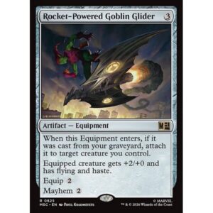 Marvel Super Heroes Commander - 825 - Rocket-Powered Goblin Glider - Rare - C - Non-foil (Front)