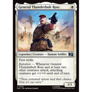 Marvel Super Heroes Commander - 595 - General Thunderbolt Ross - Uncommon - W - Non-foil (Front)
