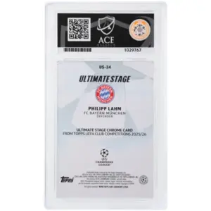 Alternative view of ACE 10 Gem Mint - 2025-26 Topps Uefa Club Competitions Philipp Lahm #US-34
