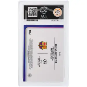 Alternative view of ACE 10 Gem Mint - 2025-26 Topps Uefa Club Competitions Quim Junyent #TC-29 08/25