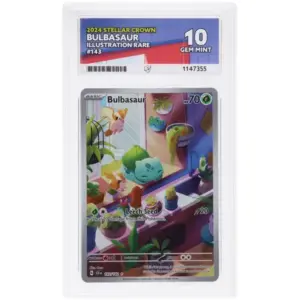 ACE 10 Gem Mint - 2024 Pokemon Stellar Crown Bulbasaur #143/142