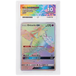 ACE 10 Gem Mint - 2019 Pokemon Cosmic Eclipse Oricorio Gx #255/236