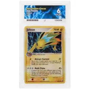ACE 6 Excellent - 2005 Pokemon Unseen Forces Jolteon Holo #8